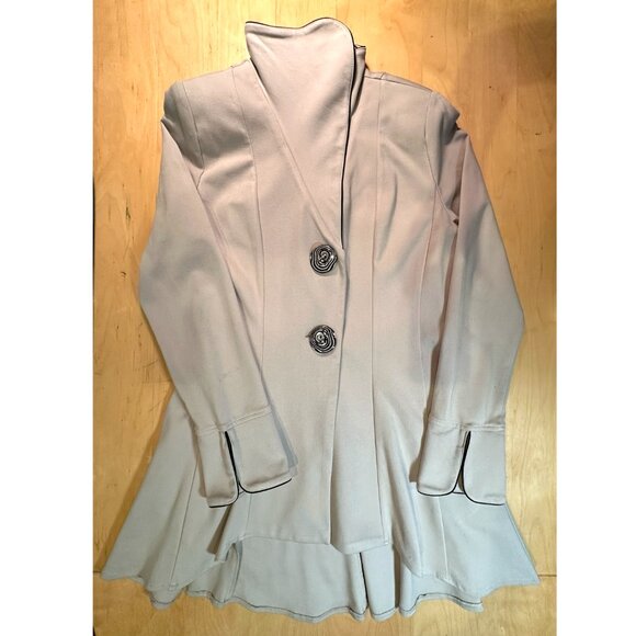 Vintage Design Today’s Women's Double Layered Collar Coat Large - Picture 10 of 13